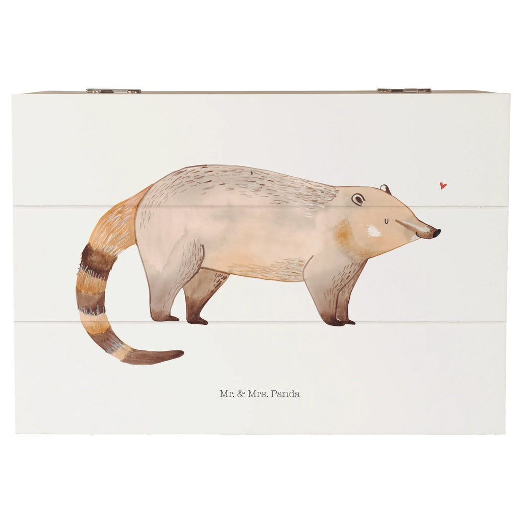 Holzkiste Nasenbaer Schatzkiste, Truhe, Erinnerungsbox, Schatulle, Dekokiste, Geschenkbox, Erinnerungskiste, XXL, Geschenkdose, Holzkiste, Aufbewahrungsbox, Kiste, Tiermotive, Gute Laune, lustige Sprüche, Tiere, Nasenbären, Rüsselbär, Bär, Nasenbär