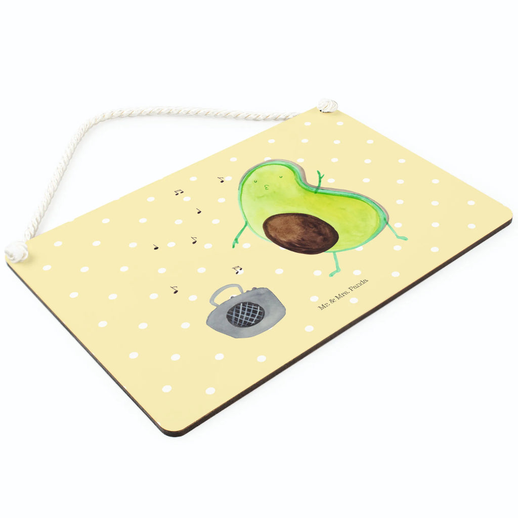 Decorative sign avocado Dance avocado, vegetables