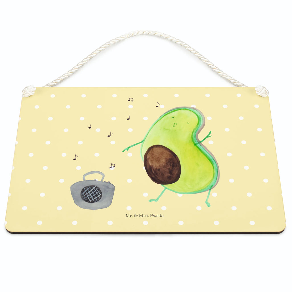 Decorative sign avocado Dance avocado, vegetables