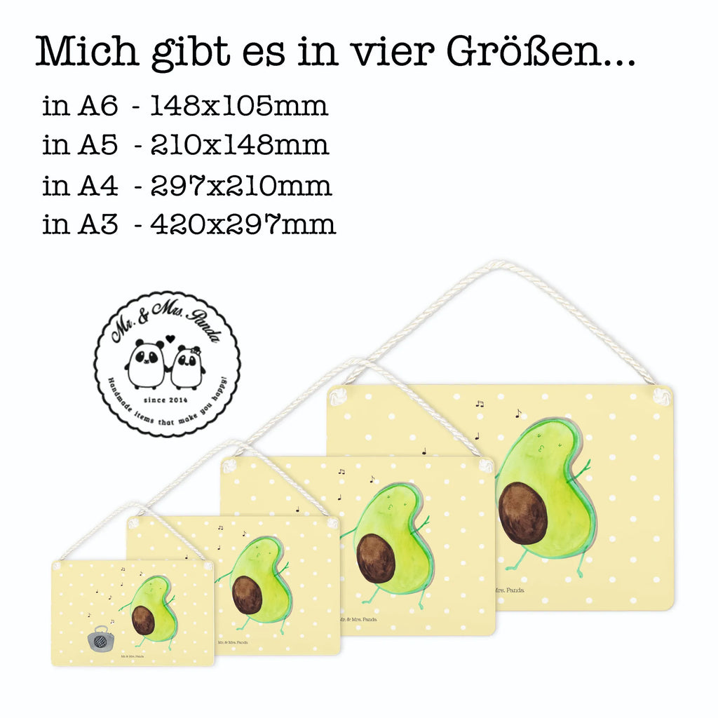 Decorative sign avocado Dance avocado, vegetables