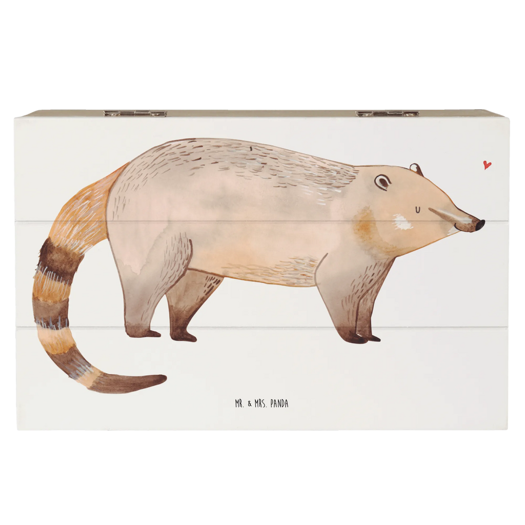 Holzkiste Nasenbaer Schatzkiste, Truhe, Erinnerungsbox, Schatulle, Dekokiste, Geschenkbox, Erinnerungskiste, XXL, Geschenkdose, Holzkiste, Aufbewahrungsbox, Kiste, Tiermotive, Gute Laune, lustige Sprüche, Tiere, Nasenbären, Rüsselbär, Bär, Nasenbär