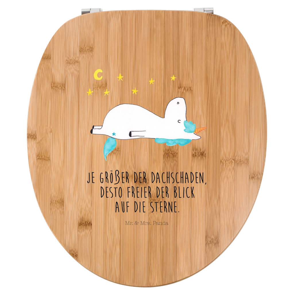 Motiv WC Sitz Einhorn Sternenhimmel Klodeckel, WC-Sitz, Toilettendeckel, Toilette, Klobrille, Einhorn, Einhörner, Einhorn Deko, Unicorn, Verrückt, Sterne, Dachschaden, Sternenhimmel
