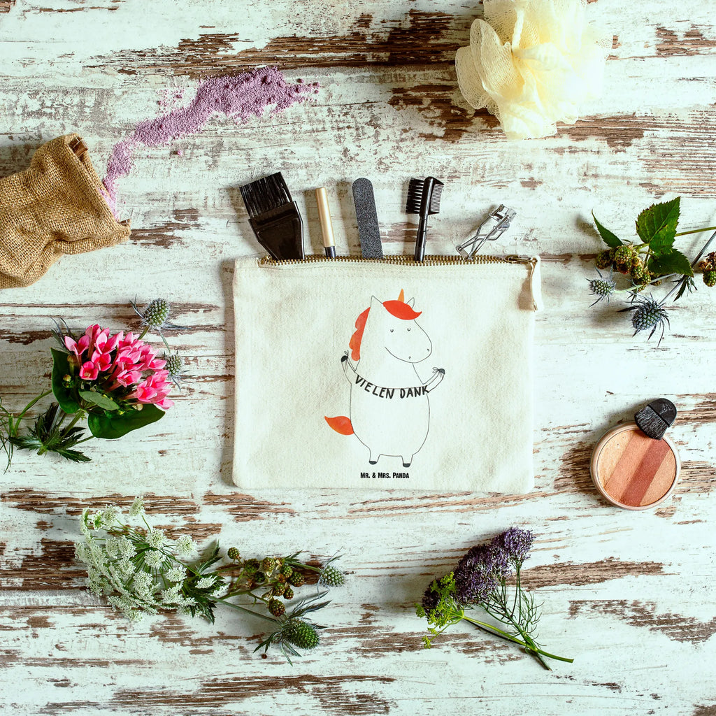 torebka na makijaż Jednorożec Dziękuję Kosmetiktasche, beauty case, Kulturbeutel, Kulturtasche, Federmappe, Mäppchen, aufbewahrungstasche, utensilientasche, Stiftemäppchen, aufbewahrungsbeutel, toiletry bag, pinsel tasche, Waschtasche, Schminkbeutel, Kosmetikbeutel, kosmetiktäschchen, Waschbeutel, Schminktäschchen, Etui, Schlampermäppchen, pencil case, Schminktasche, beauty tasche, Einhorn, Einhorn Deko, Unicorn, Einhörner, Danke, Dankeschön, Danksagung, Vielen Dank