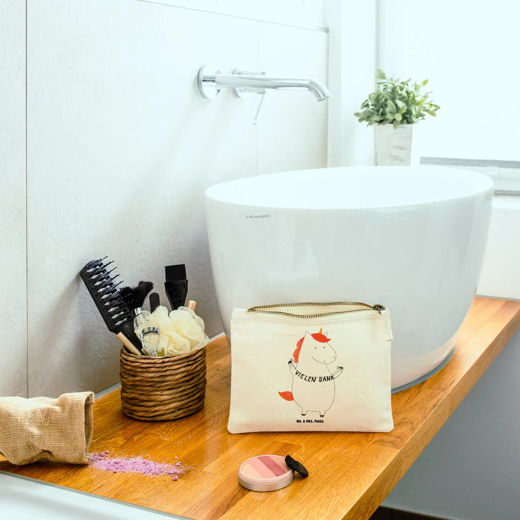 torebka na makijaż Jednorożec Dziękuję Kosmetiktasche, beauty case, Kulturbeutel, Kulturtasche, Federmappe, Mäppchen, aufbewahrungstasche, utensilientasche, Stiftemäppchen, aufbewahrungsbeutel, toiletry bag, pinsel tasche, Waschtasche, Schminkbeutel, Kosmetikbeutel, kosmetiktäschchen, Waschbeutel, Schminktäschchen, Etui, Schlampermäppchen, pencil case, Schminktasche, beauty tasche, Einhorn, Einhorn Deko, Unicorn, Einhörner, Danke, Dankeschön, Danksagung, Vielen Dank