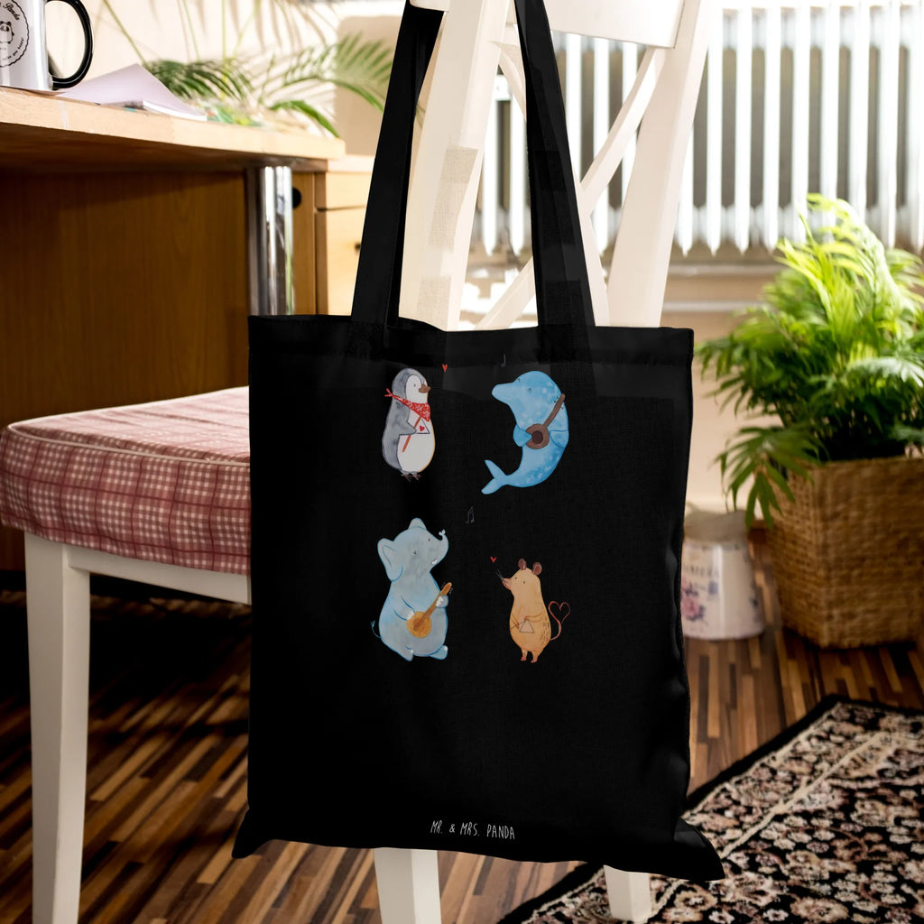 Tote bag Big tape Beuteltasche, Tragetasche, Stofftasche, Beutel, Shopper, Jutetasche, Einkaufstüte, Schultertasche, Tasche, Umhängetasche, Stoffbeutel, Laptoptasche, Einkaufstasche, Strandtasche, Jutebeutel, Badetasche, Tiermotive, Gute Laune, lustige Sprüche, Tiere, Hund, Elefant, Gitarre, Musik, Musikanten, Band, Pinguin, Delfin, Maus, Triangel