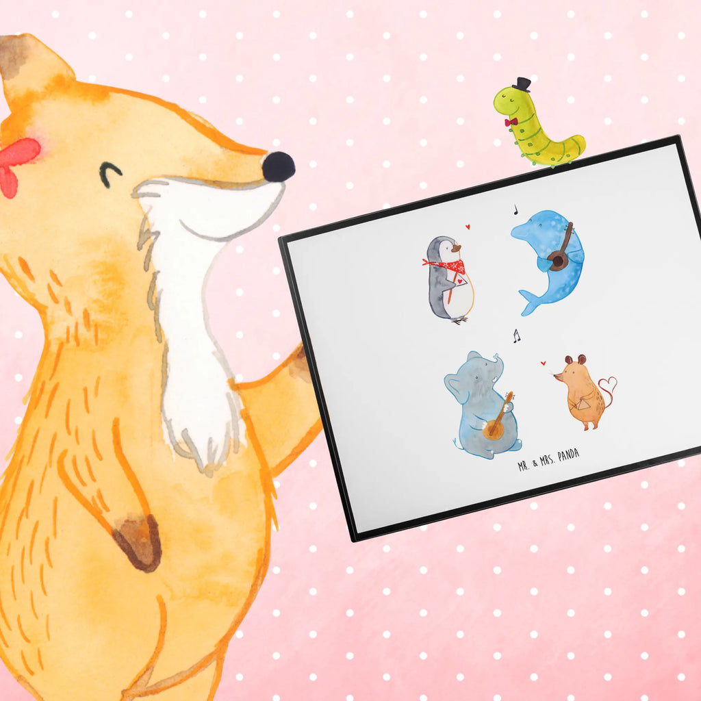 Schreibtischunterlage Big Band Tischunterlage, Schreibtisch Unterlagen, Schreibunterlage, arbeitsunterlage, tischauflage, pultunterlage, schreibtischunterlage, schreibmatte, schreibtischmatte, arbeitsmatte, tischmatte, schreibauflage, schreibauflagen, tischpad, tischpads, Schreibtisch Matte, schreibtischunterlagen, Schreibtischauflage, schreibtischauflagen, tischauflagen, tischmatten, Tiere, Tiermotive, Gute Laune, Lustige Sprüche, Gitarre, Maus, Triangel, Musikanten, Delfin, Elefant, Pinguin, Band, Musik, Hund