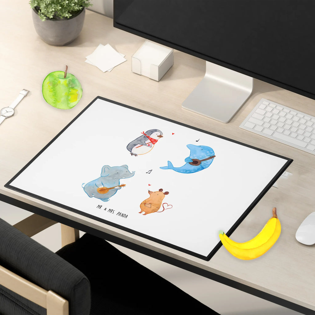 Schreibtischunterlage Big Band Tischunterlage, Schreibtisch Unterlagen, Schreibunterlage, arbeitsunterlage, tischauflage, pultunterlage, schreibtischunterlage, schreibmatte, schreibtischmatte, arbeitsmatte, tischmatte, schreibauflage, schreibauflagen, tischpad, tischpads, Schreibtisch Matte, schreibtischunterlagen, Schreibtischauflage, schreibtischauflagen, tischauflagen, tischmatten, Tiere, Tiermotive, Gute Laune, Lustige Sprüche, Gitarre, Maus, Triangel, Musikanten, Delfin, Elefant, Pinguin, Band, Musik, Hund