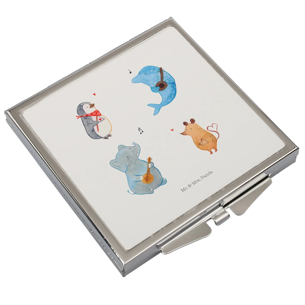 Kwadratowe lusterko do torebki Wielki zespół Handspiegel Geschenkidee, Taschen-Kosmetikspiegel, Spiegel Für Handtasche, Handspiegel Mit Hülle, Runder Taschenspiegel, Handspiegel Für Damen, Schminkspiegel Kompakt, Klappbarer Taschenspiegel, Deko Handspiegel, Kompaktspiegel, Spiegel Für Make-Up Tasche, Tragbarer Spiegel, Silber, Schminkspiegel To Go, Taschenspiegel, Klappspiegel, Handtaschenspiegel, Design Taschenspiegel, Vintage Kompaktspiegel, Quadratischer Handspiegel, Handspiegel Zum Mitnehmen, Spiegel Für Unterwegs, Spiegel Für Schminktasche, Reise Spiegel, Kosmetikspiegel Klein, Mini Spiegel, Klappbarer Handspiegel, Gute Laune, Tiermotive, Tiere, Lustige Sprüche, Musikanten, Pinguin, Elefant, Maus, Hund, Gitarre, Musik, Band, Triangel, Delfin