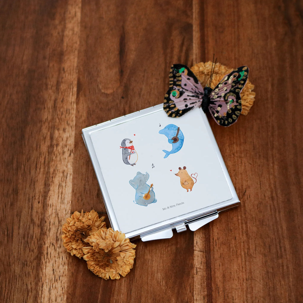 Kwadratowe lusterko do torebki Wielki zespół Handspiegel Geschenkidee, Taschen-Kosmetikspiegel, Spiegel Für Handtasche, Handspiegel Mit Hülle, Runder Taschenspiegel, Handspiegel Für Damen, Schminkspiegel Kompakt, Klappbarer Taschenspiegel, Deko Handspiegel, Kompaktspiegel, Spiegel Für Make-Up Tasche, Tragbarer Spiegel, Silber, Schminkspiegel To Go, Taschenspiegel, Klappspiegel, Handtaschenspiegel, Design Taschenspiegel, Vintage Kompaktspiegel, Quadratischer Handspiegel, Handspiegel Zum Mitnehmen, Spiegel Für Unterwegs, Spiegel Für Schminktasche, Reise Spiegel, Kosmetikspiegel Klein, Mini Spiegel, Klappbarer Handspiegel, Gute Laune, Tiermotive, Tiere, Lustige Sprüche, Musikanten, Pinguin, Elefant, Maus, Hund, Gitarre, Musik, Band, Triangel, Delfin