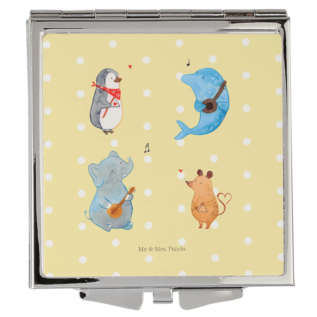 Kwadratowe lusterko do torebki Wielki zespół Handspiegel Geschenkidee, Taschen-Kosmetikspiegel, Spiegel Für Handtasche, Handspiegel Mit Hülle, Runder Taschenspiegel, Handspiegel Für Damen, Schminkspiegel Kompakt, Klappbarer Taschenspiegel, Deko Handspiegel, Kompaktspiegel, Spiegel Für Make-Up Tasche, Tragbarer Spiegel, Silber, Schminkspiegel To Go, Taschenspiegel, Klappspiegel, Handtaschenspiegel, Design Taschenspiegel, Vintage Kompaktspiegel, Quadratischer Handspiegel, Handspiegel Zum Mitnehmen, Spiegel Für Unterwegs, Spiegel Für Schminktasche, Reise Spiegel, Kosmetikspiegel Klein, Mini Spiegel, Klappbarer Handspiegel, Gute Laune, Tiermotive, Tiere, Lustige Sprüche, Musikanten, Pinguin, Elefant, Maus, Hund, Gitarre, Musik, Band, Triangel, Delfin