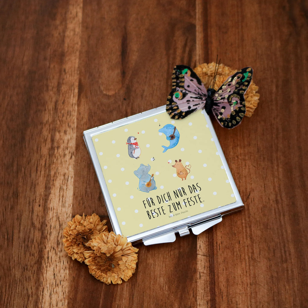 Kwadratowe lusterko do torebki Wielki zespół Handspiegel Geschenkidee, Taschen-Kosmetikspiegel, Spiegel Für Handtasche, Handspiegel Mit Hülle, Runder Taschenspiegel, Handspiegel Für Damen, Schminkspiegel Kompakt, Klappbarer Taschenspiegel, Deko Handspiegel, Kompaktspiegel, Spiegel Für Make-Up Tasche, Tragbarer Spiegel, Silber, Schminkspiegel To Go, Taschenspiegel, Klappspiegel, Handtaschenspiegel, Design Taschenspiegel, Vintage Kompaktspiegel, Quadratischer Handspiegel, Handspiegel Zum Mitnehmen, Spiegel Für Unterwegs, Spiegel Für Schminktasche, Reise Spiegel, Kosmetikspiegel Klein, Mini Spiegel, Klappbarer Handspiegel, Gute Laune, Tiermotive, Tiere, Lustige Sprüche, Musikanten, Pinguin, Elefant, Maus, Hund, Gitarre, Musik, Band, Triangel, Delfin