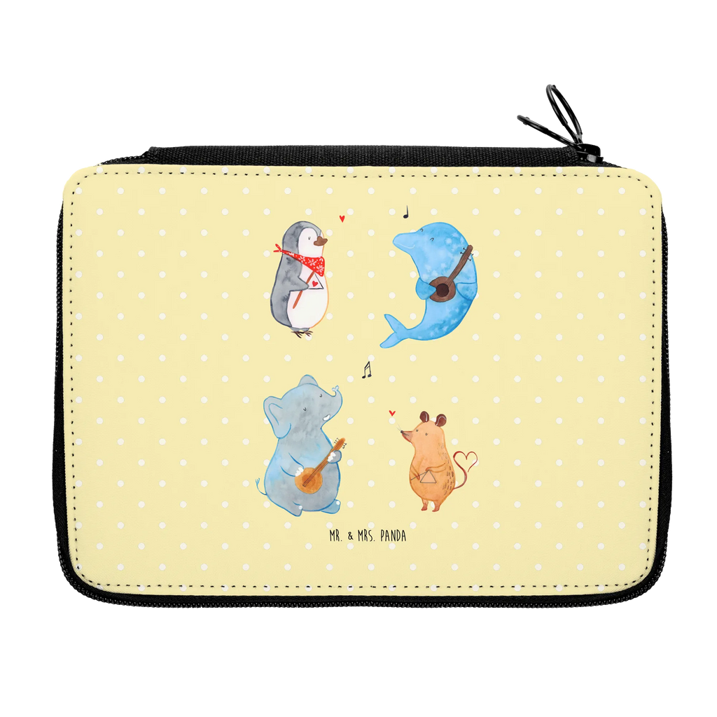 Piórnik Wielki zespół Stiftetasche, Buntstiftmäppchen, Malmappe, Mäppchen, Farbstiftetui, Schreibmappe, Federtasche, Federmappe Set, Buntstiftetui, Schulmäppchen, Schüleretui, Etui für Stifte, Zeichenetui, Federmäppchen, Schreibetui, Schuletui, Stiftebeutel, Stifteetui, Stiftemappe, Schlampermäppchen, Stifte Etui, Bleistift Etui, Bleistiftetui, Lustige Sprüche, Tiere, Tiermotive, Gute Laune, Gitarre, Musikanten, Hund, Delfin, Pinguin, Maus, Musik, Band, Elefant, Triangel