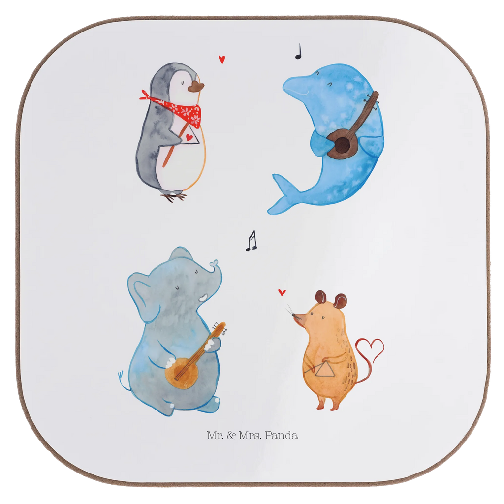 Podkładka Wielki zespół Tassen Untersetzer, Getränkeuntersetzer, Untersetzer aus Holz, Glasuntersetzer, Untersetzer für Gläser, Bierdeckel, Holzuntersetzer, Untersetzer Gläser, Korkuntersetzer, Untersetzer Design, Untersetzer Holz, Untersetzer, Tiermotive, Gute Laune, lustige Sprüche, Tiere, Delfin, Pinguin, Musikanten, Triangel, Maus, Gitarre, Musik, Band, Elefant, Hund