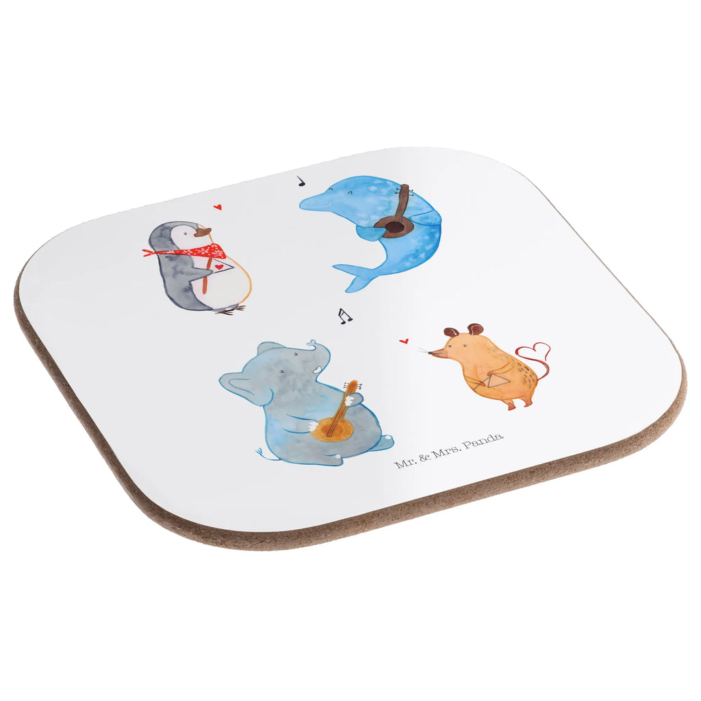 Podkładka Wielki zespół Tassen Untersetzer, Getränkeuntersetzer, Untersetzer aus Holz, Glasuntersetzer, Untersetzer für Gläser, Bierdeckel, Holzuntersetzer, Untersetzer Gläser, Korkuntersetzer, Untersetzer Design, Untersetzer Holz, Untersetzer, Tiermotive, Gute Laune, lustige Sprüche, Tiere, Delfin, Pinguin, Musikanten, Triangel, Maus, Gitarre, Musik, Band, Elefant, Hund