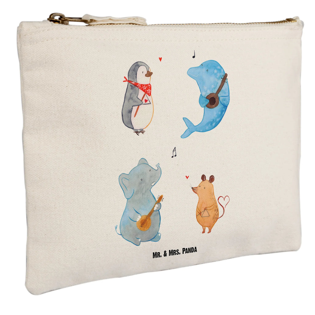 torebka na makijaż Wielki zespół aufbewahrungsbeutel, beauty tasche, aufbewahrungstasche, Kosmetikbeutel, toiletry bag, Etui, Kosmetiktasche, Schminkbeutel, Stiftemäppchen, kosmetiktäschchen, pencil case, Kulturbeutel, Mäppchen, Waschbeutel, Schminktäschchen, Kulturtasche, Federmappe, pinsel tasche, beauty case, Schminktasche, Waschtasche, utensilientasche, Schlampermäppchen, Gute Laune, Tiermotive, Lustige Sprüche, Tiere, Pinguin, Musikanten, Hund, Maus, Musik, Gitarre, Triangel, Band, Elefant, Delfin