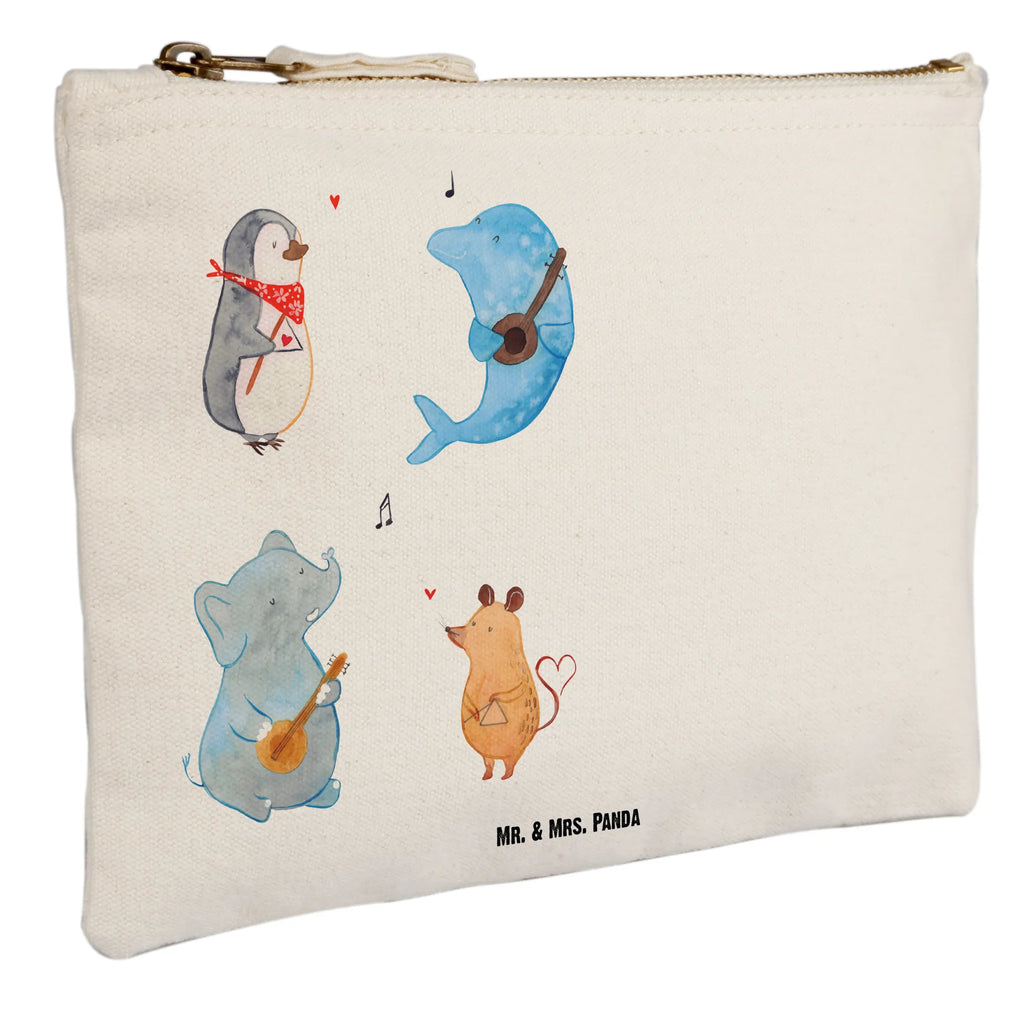 torebka na makijaż Wielki zespół aufbewahrungsbeutel, beauty tasche, aufbewahrungstasche, Kosmetikbeutel, toiletry bag, Etui, Kosmetiktasche, Schminkbeutel, Stiftemäppchen, kosmetiktäschchen, pencil case, Kulturbeutel, Mäppchen, Waschbeutel, Schminktäschchen, Kulturtasche, Federmappe, pinsel tasche, beauty case, Schminktasche, Waschtasche, utensilientasche, Schlampermäppchen, Gute Laune, Tiermotive, Lustige Sprüche, Tiere, Pinguin, Musikanten, Hund, Maus, Musik, Gitarre, Triangel, Band, Elefant, Delfin