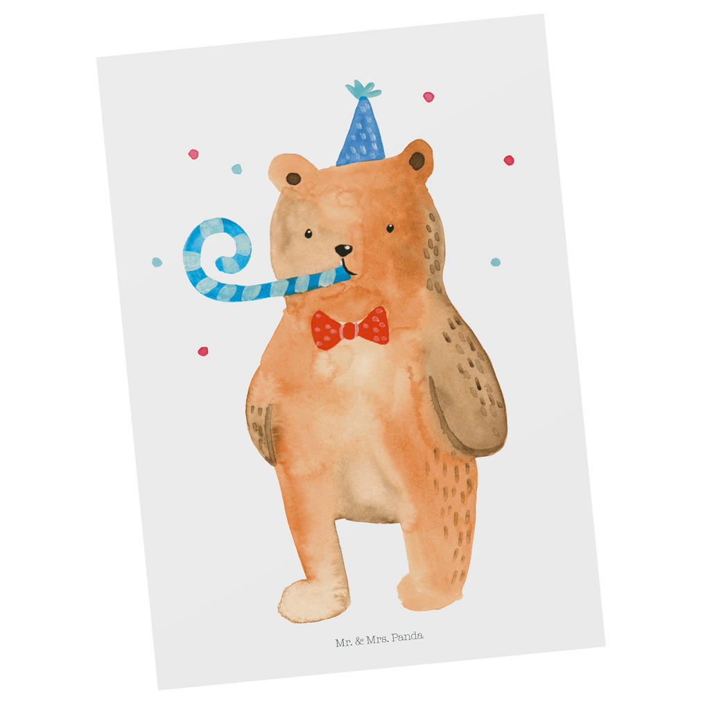 Postkarte Birthday Bär Postkarte, Karte, Geschenkkarte, Grußkarte, Einladung, Ansichtskarte, Geburtstagskarte, Einladungskarte, Dankeskarte, Bär, Teddy, Teddybär, Happy Birthday, Alles Gute, Glückwunsch, Geburtstag