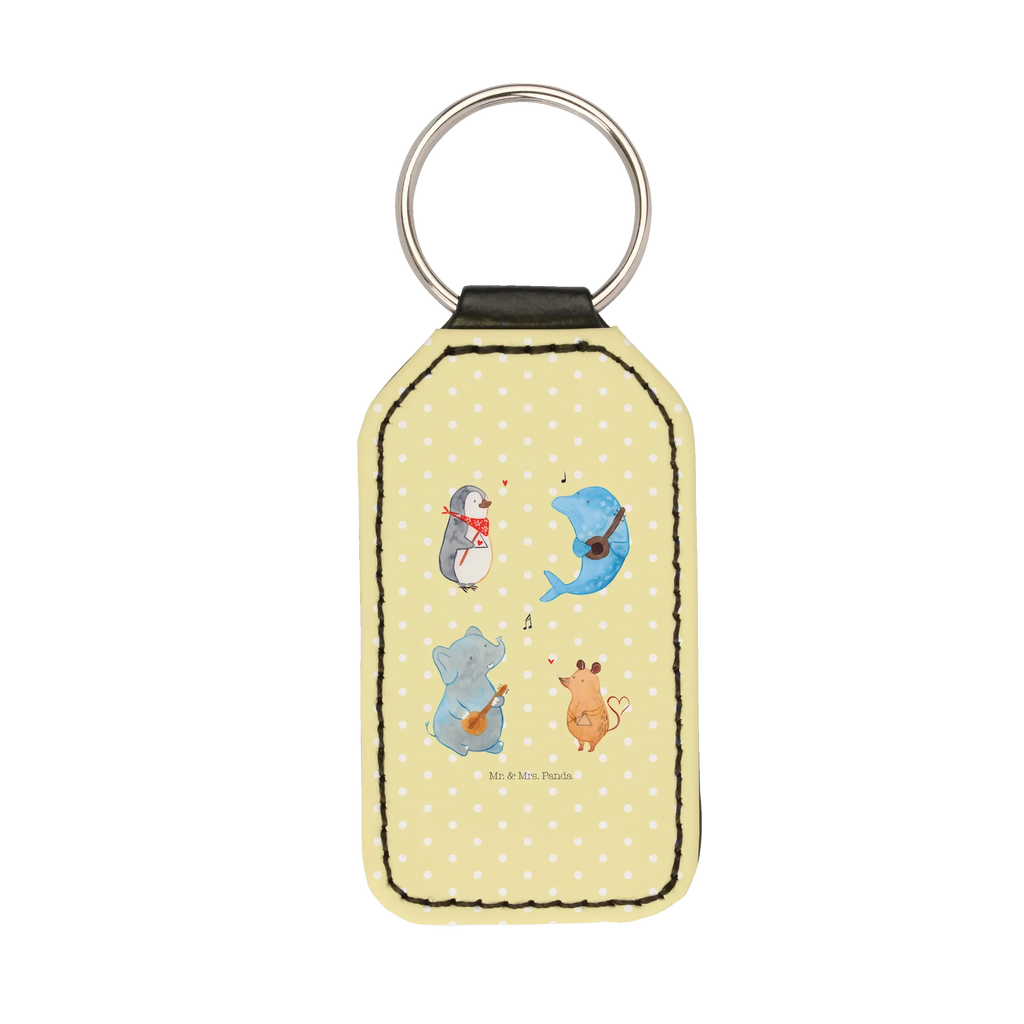 Rectangular key ring Big tape keychain, bag pendant, pendant, lucky charm, key ring, small animals, cute, funny, cute animal motives, hand drawn, small world, funny sayings, good mood, happy, gifts, gift ideas, special gifts, animal lover, card, musicians, triangle, penguin, music, guitar, mouse, dolphin, elephant, band, dog