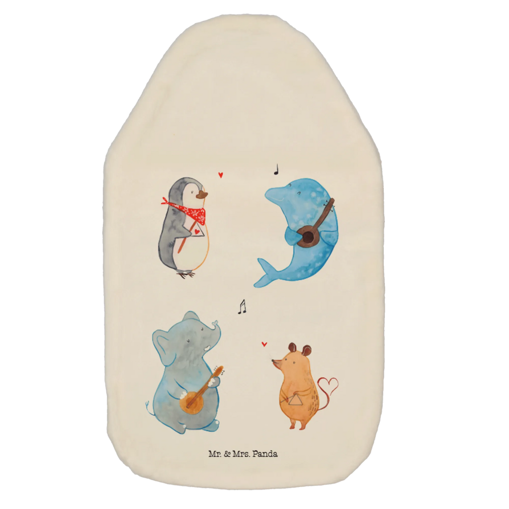 Wärmflasche Big Band Wärmflasche, warmwasserflasche, Bettflaschen, Wärmflaschen, heizflasche, wärmebeutel, Wärmekissen, Bettflasche, bettwärmflasche, Wärmeflasche, Wärmflasche mit Bezug, Wärmflaschen mit Bezug, warmwasserbeutel, heißwasserbeutel, heißwasserflasche, Lustige Sprüche, Tiere, Tiermotive, Gute Laune, Gitarre, Triangel, Delfin, Elefant, Musikanten, Maus, Band, Pinguin, Hund, Musik
