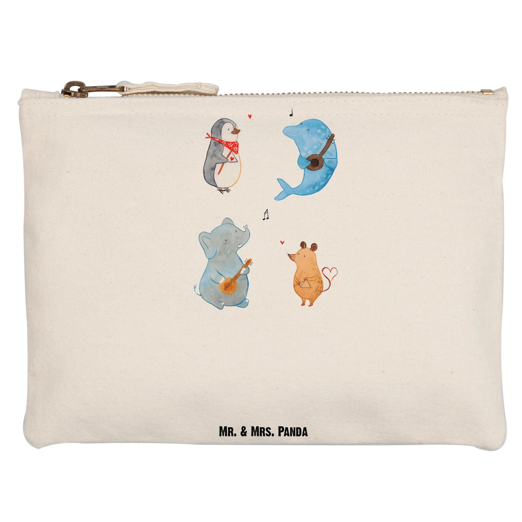torebka na makijaż Wielki zespół aufbewahrungsbeutel, beauty tasche, aufbewahrungstasche, Kosmetikbeutel, toiletry bag, Etui, Kosmetiktasche, Schminkbeutel, Stiftemäppchen, kosmetiktäschchen, pencil case, Kulturbeutel, Mäppchen, Waschbeutel, Schminktäschchen, Kulturtasche, Federmappe, pinsel tasche, beauty case, Schminktasche, Waschtasche, utensilientasche, Schlampermäppchen, Gute Laune, Tiermotive, Lustige Sprüche, Tiere, Pinguin, Musikanten, Hund, Maus, Musik, Gitarre, Triangel, Band, Elefant, Delfin