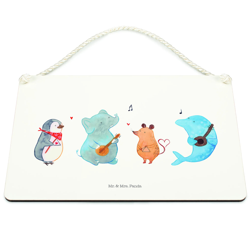 Deko Schild Big Band Schild mit Spruch, holzbild, Holzschild, Holztafel, Deko Wandtafel, Türschild Familie, dekoration schild, hängeschild, wandtafel, sprüche schild, Badschild, Motivschild, Schild, Wandschild, dekoschilder, wandhänger, Deko Schild, Dekoschild, Spruchschild, Küchenschild, Türschild, dekotafel, Tiermotive, Lustige Sprüche, Gute Laune, Tiere, Musikanten, Delfin, Triangel, Band, Musik, Gitarre, Elefant, Pinguin, Hund, Maus