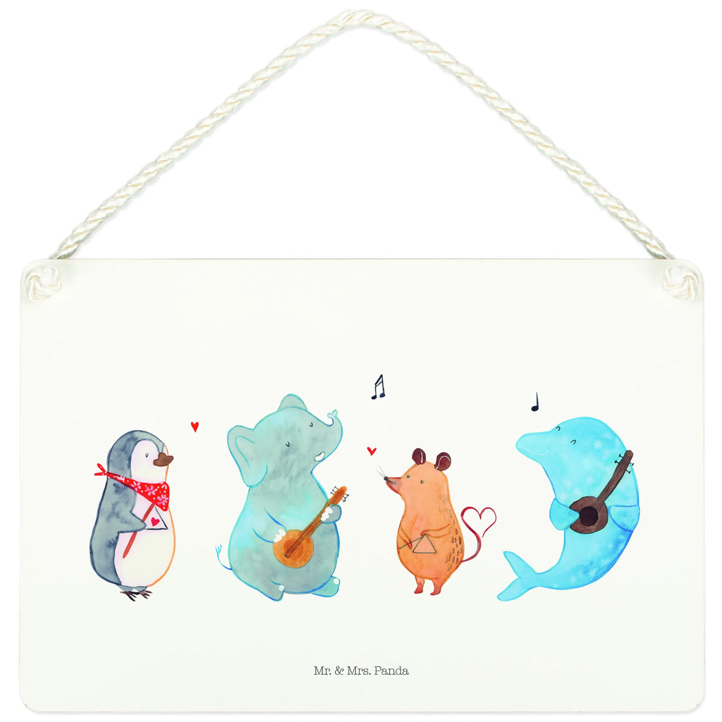 Deko Schild Big Band Schild mit Spruch, holzbild, Holzschild, Holztafel, Deko Wandtafel, Türschild Familie, dekoration schild, hängeschild, wandtafel, sprüche schild, Badschild, Motivschild, Schild, Wandschild, dekoschilder, wandhänger, Deko Schild, Dekoschild, Spruchschild, Küchenschild, Türschild, dekotafel, Tiermotive, Lustige Sprüche, Gute Laune, Tiere, Musikanten, Delfin, Triangel, Band, Musik, Gitarre, Elefant, Pinguin, Hund, Maus
