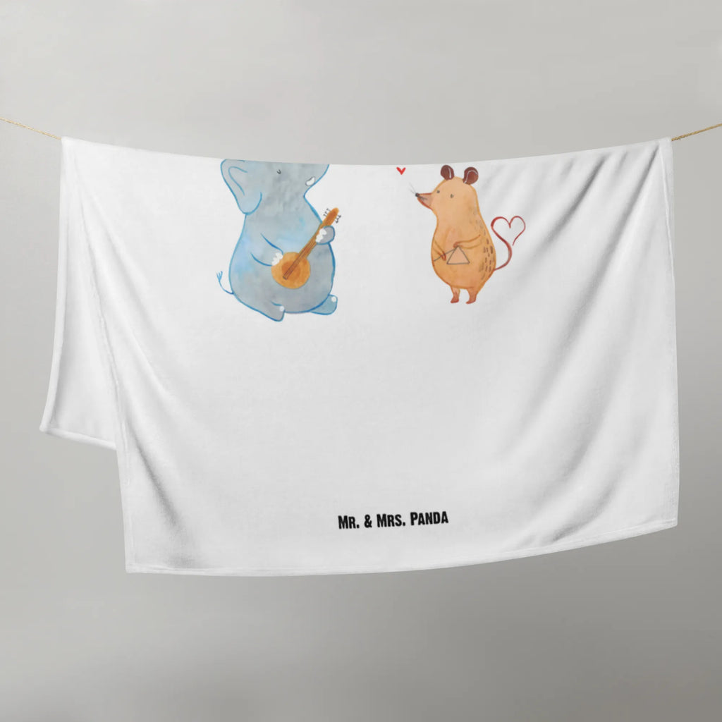 Kocyk dla niemowląt Wielki zespół Babygeschenk, Babyecke Kuscheldecke, Babydecke, Geschenk Geburt, Krabbeldecke, Tiermotive, Gute Laune, lustige Sprüche, Tiere, Delfin, Band, Pinguin, Triangel, Musik, Elefant, Maus, Hund, Gitarre, Musikanten