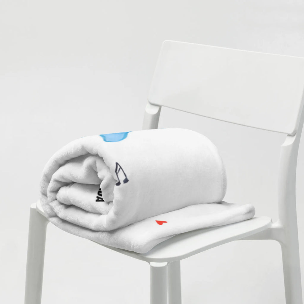 Kocyk dla niemowląt Wielki zespół Babygeschenk, Babyecke Kuscheldecke, Babydecke, Geschenk Geburt, Krabbeldecke, Tiermotive, Gute Laune, lustige Sprüche, Tiere, Delfin, Band, Pinguin, Triangel, Musik, Elefant, Maus, Hund, Gitarre, Musikanten