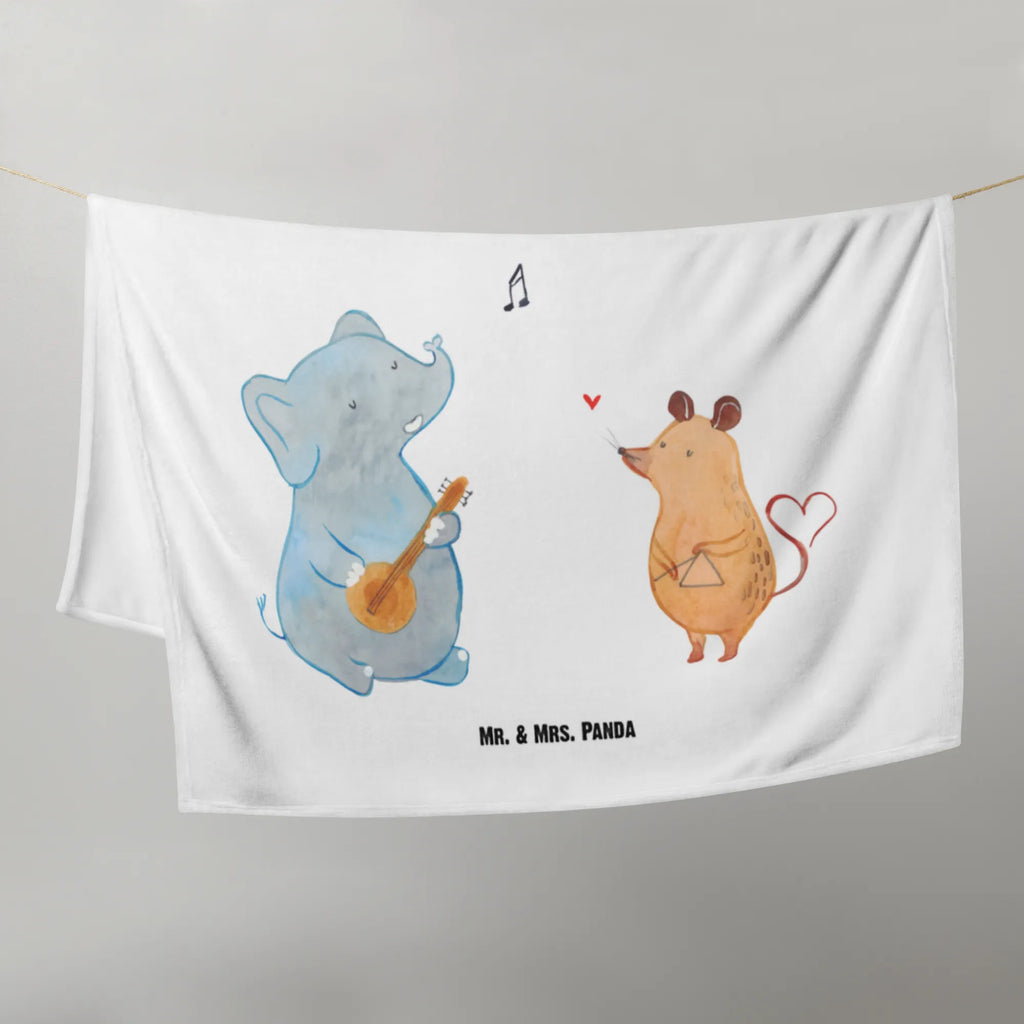 Kocyk dla niemowląt Wielki zespół Babygeschenk, Babyecke Kuscheldecke, Babydecke, Geschenk Geburt, Krabbeldecke, Tiermotive, Gute Laune, lustige Sprüche, Tiere, Delfin, Band, Pinguin, Triangel, Musik, Elefant, Maus, Hund, Gitarre, Musikanten