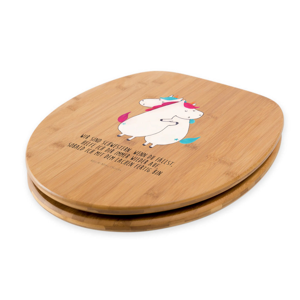 Motiv WC Sitz Einhörner Umarmen Klobrille, Klodeckel, WC-Sitz, Toilettendeckel, Toilette, Einhorn, Einhörner, Einhorn Deko, Unicorn, Familie, Schwester, Sister, Freundinnen, Liebe, Freundin, Schwestern, BFF, Geschwister