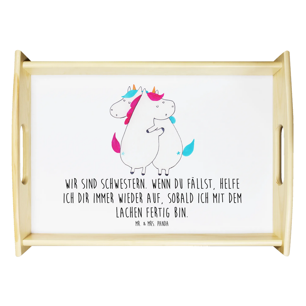 Serviertablett Einhörner Umarmen Dekotablett, Serviertablett, Holztablett, Küchentablett, Frühstückstablett, Tablett, Einhorn, Einhörner, Einhorn Deko, Unicorn, Sister, Freundin, Schwester, BFF, Schwestern, Freundinnen, Familie, Geschwister, Liebe
