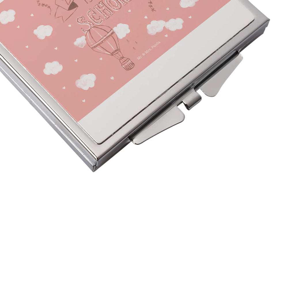 Handbag mirror bottle of adventure silver, make-up mirror, square, handbag, make up, mirror, Nature, joy of life, love