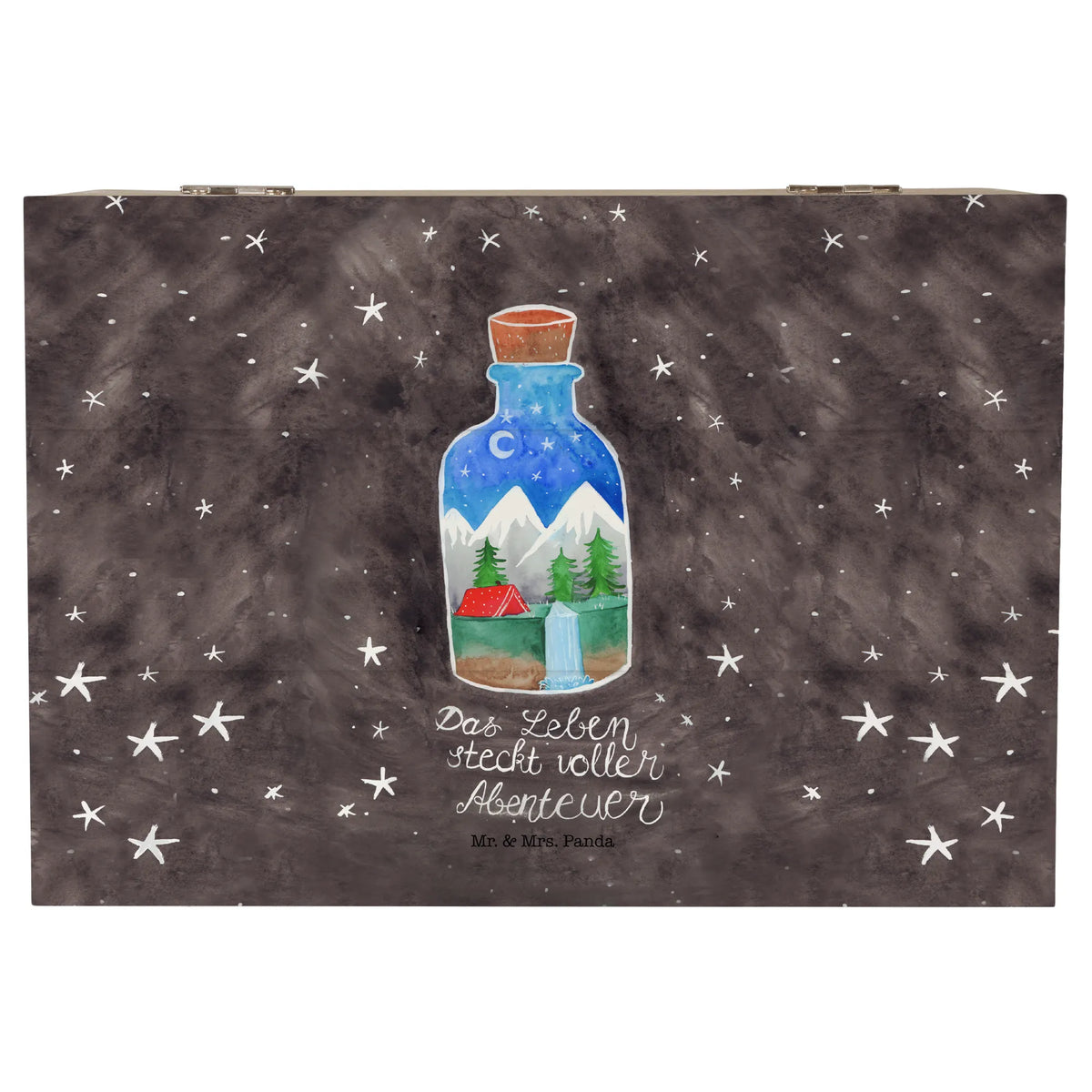 Holzkiste Flasche Abenteuer