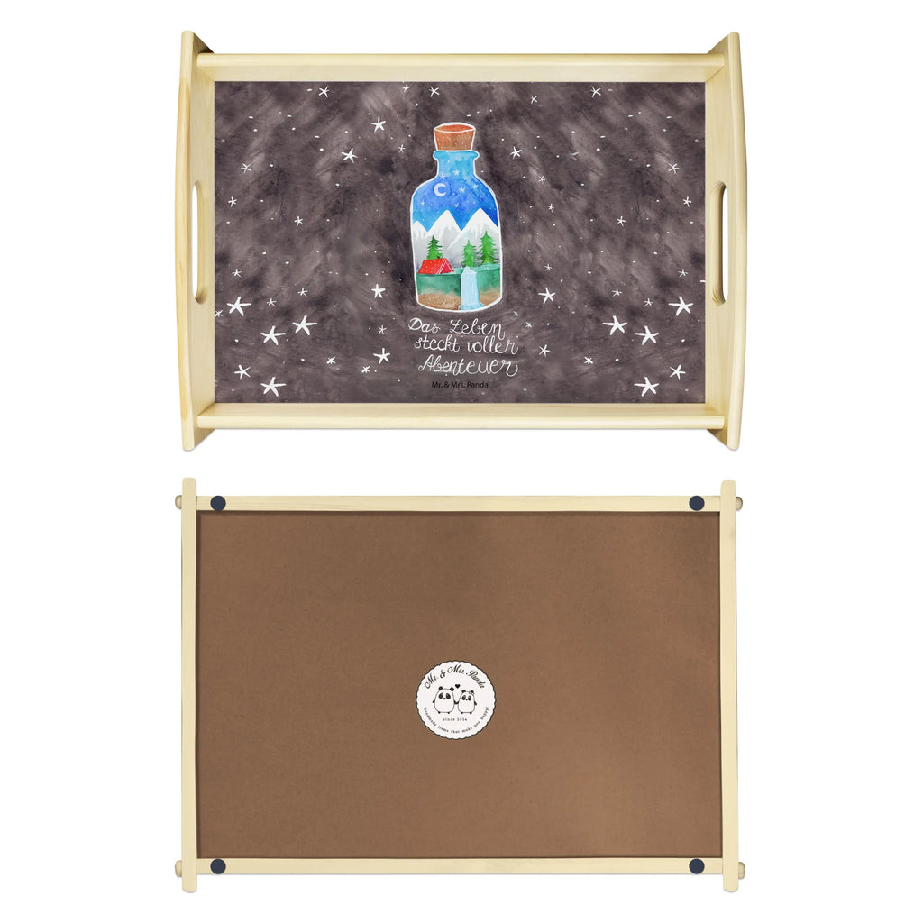 Serviertablett Flasche Abenteuer Tablett, Holztablett, Serviertablett, Küchentablett, Dekotablett, Frühstückstablett, Blumen Deko, Frühlings Deko, Sommer Deko, Dekoration, positive Botschaft, Naturliebhaber, Outdoor, Natur, Abenteuer