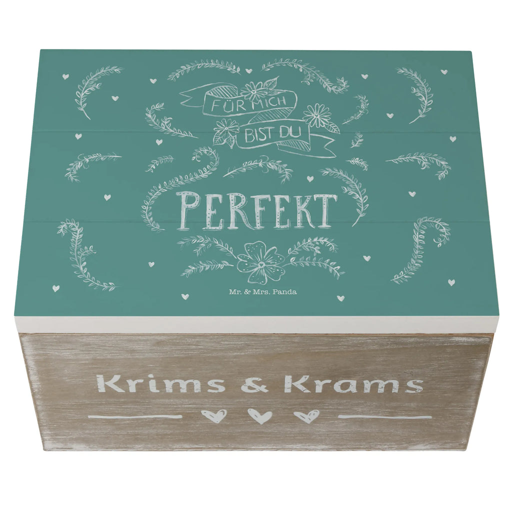 Holzkiste Für mich bist du perfekt Kiste, XXL, Schatzkiste, Holzkiste, Dekokiste, Aufbewahrungsbox, Truhe, Schatulle, Geschenkbox, Erinnerungsbox, Geschenkdose, Erinnerungskiste, Blumen Deko, Frühlings Deko, Sommer Deko, Dekoration, positive Botschaft, Naturliebhaber, Outdoor, Natur, Abenteuer, Partner Geschenk, Liebe spruch, Freundin Geschenk, Freund Geschenk, Traumfrau, Traummann, Hochzeitstag, Geschenk Jahrestag