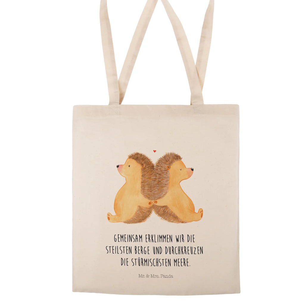 Tote bag Hedgehogs holding hands