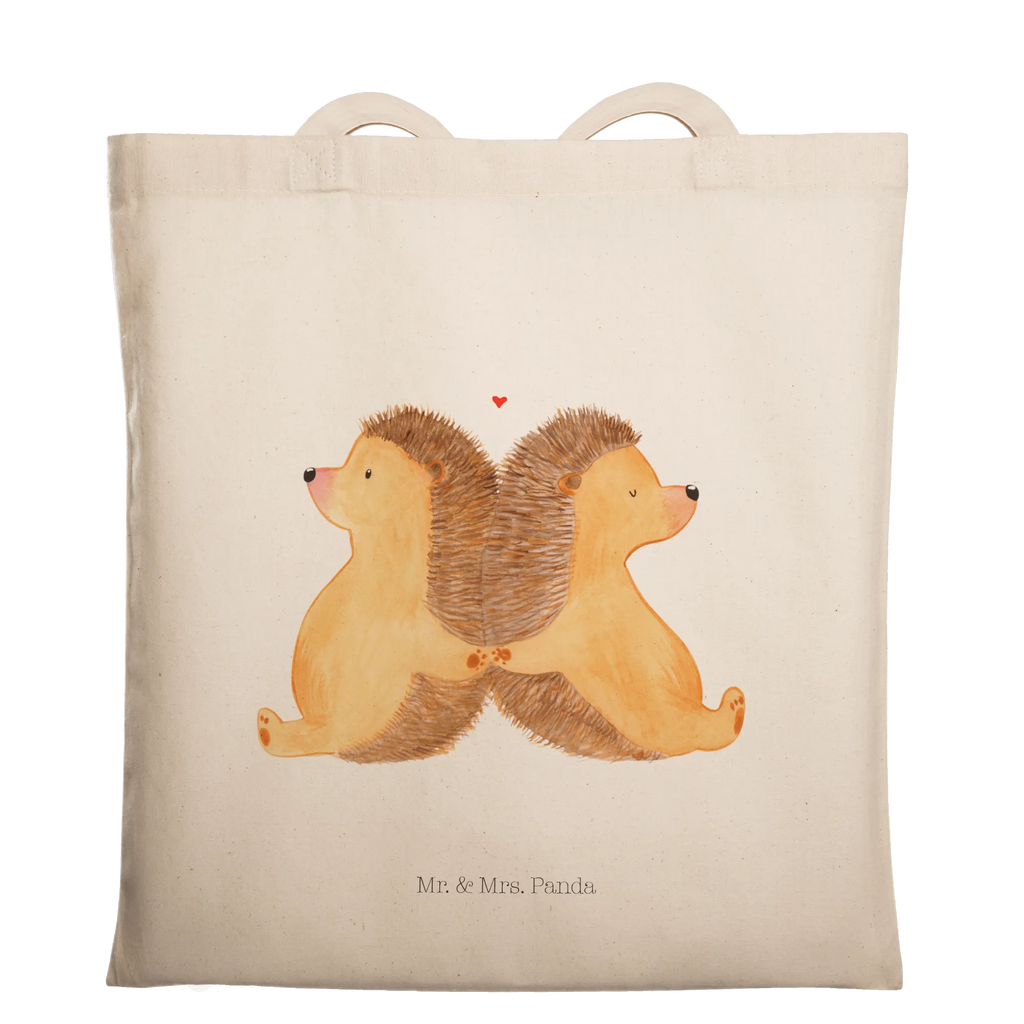 Tote bag Hedgehogs holding hands