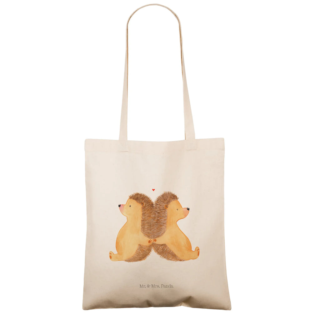 Tote bag Hedgehogs holding hands