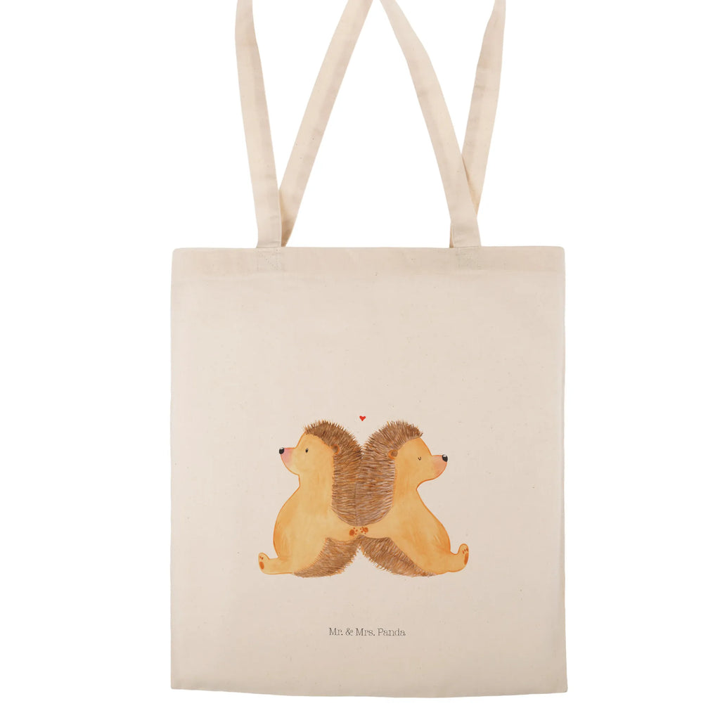 Tote bag Hedgehogs holding hands