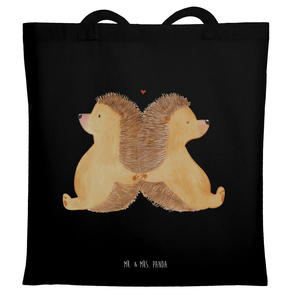 Tote bag Hedgehogs holding hands