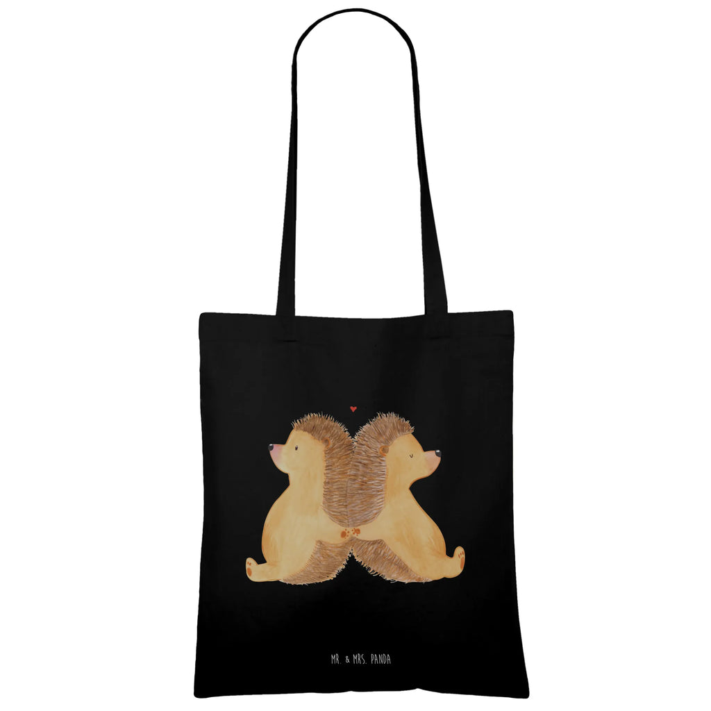 Tote bag Hedgehogs holding hands