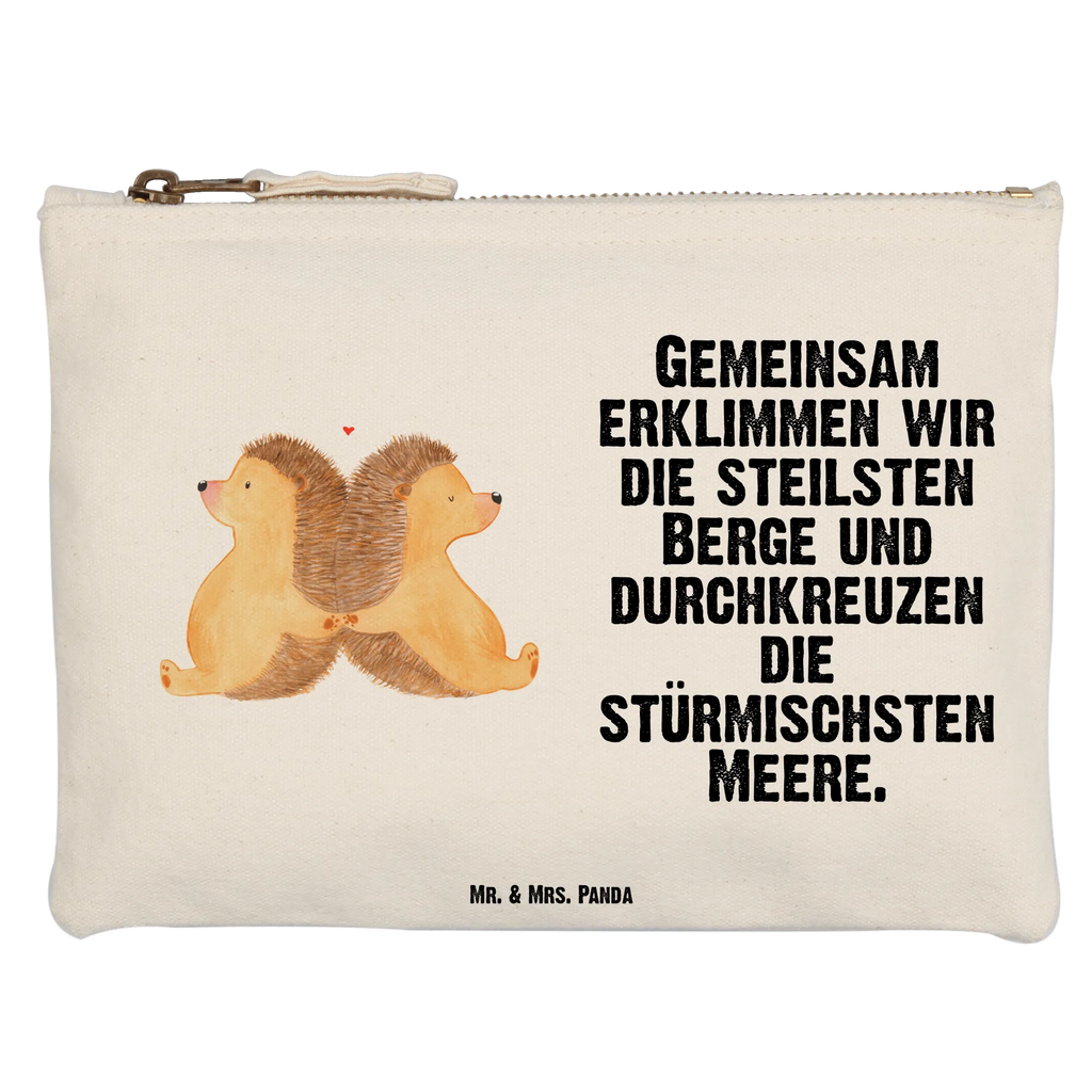 torebka na makijaż Jeże trzymające się za łapki Kulturtasche, Schminktasche, Kulturbeutel, toiletry bag, pencil case, aufbewahrungsbeutel, pinsel tasche, Kosmetiktasche, beauty case, Stiftemäppchen, Schminkbeutel, Schminktäschchen, Mäppchen, Kosmetikbeutel, Etui, Waschtasche, Schlampermäppchen, beauty tasche, Waschbeutel, kosmetiktäschchen, utensilientasche, aufbewahrungstasche, Federmappe, Freundin, Liebe, Ehefrau, Ehemann, Partner, Verlobung, Freund, Jahrestag, Hocheitstag, Heiratsantrag, Liebesgeschenk, Heiraten, Geschenk für Zwei, Love, Igelliebe, Igel, Hochzeit, Lieblingsmensch, Liebesbotschaft, Liebesbeweis, Große Liebe, Hand in Hand, Gemeinsamkeit