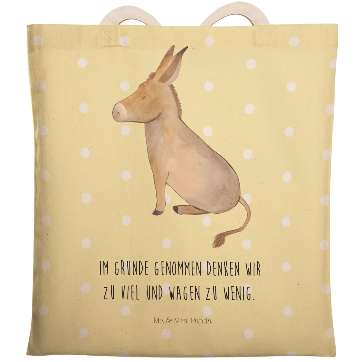 Shopping bag Donkey pouch, shopper, shoulder bag, cotton bag, cloth bag, bag, Carrier bag, small animals, cute, funny, cute animal motives, hand drawn, small world, funny sayings, good mood, happy, gifts, gift ideas, special gifts, animal lover, card, courage to face life, courage, aim in life, goal, happiness in life, wisdom, Donkey