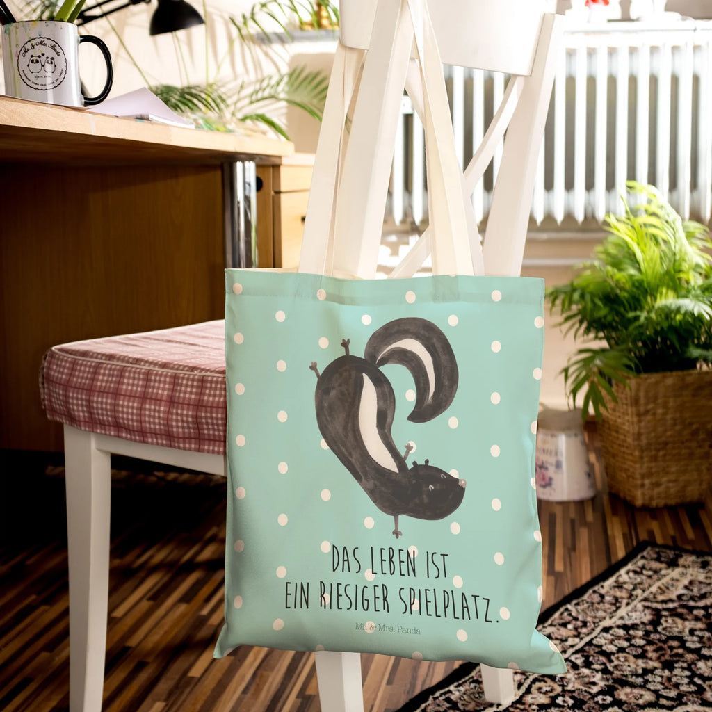 Shopping bag skunk handstand bag, cotton bag, cloth bag, Carrier bag, pouch, shoulder bag, shopper, Skunk, predator, playground, wild animal, playful, stink, skunk, child