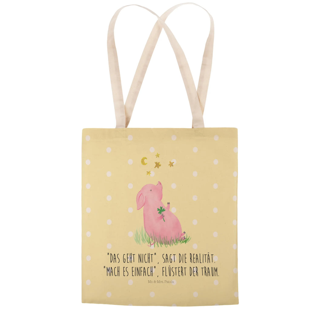 Shopping bag Pig Luck Carrier bag, shopper, cotton bag, cloth bag, shoulder bag, pouch, bag, small animals, cute, funny, cute animal motives, hand drawn, small world, funny sayings, good mood, happy, gifts, gift ideas, special gifts, animal lover, card, asterisks, stars, Lucky bastard. Luck, pig, lucky charm, dreams, goals, motivation, piglet