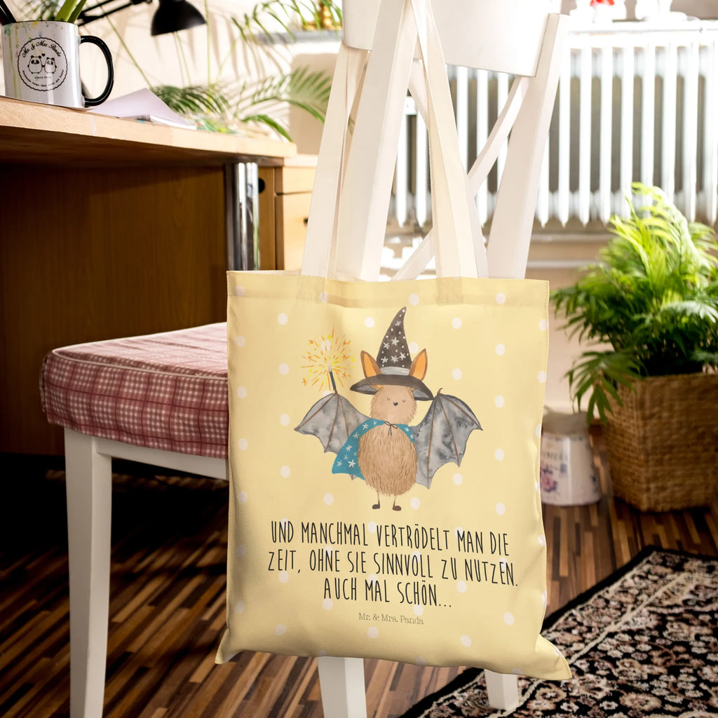 Shopping bag bat wizard bag, shoulder bag, cloth bag, pouch, Carrier bag, shopper, cotton bag, small animals, cute, funny, cute animal motives, hand drawn, small world, funny sayings, good mood, happy, gifts, gift ideas, special gifts, animal lover, card, bats, get in, magicians, sorcerers, Bats, women