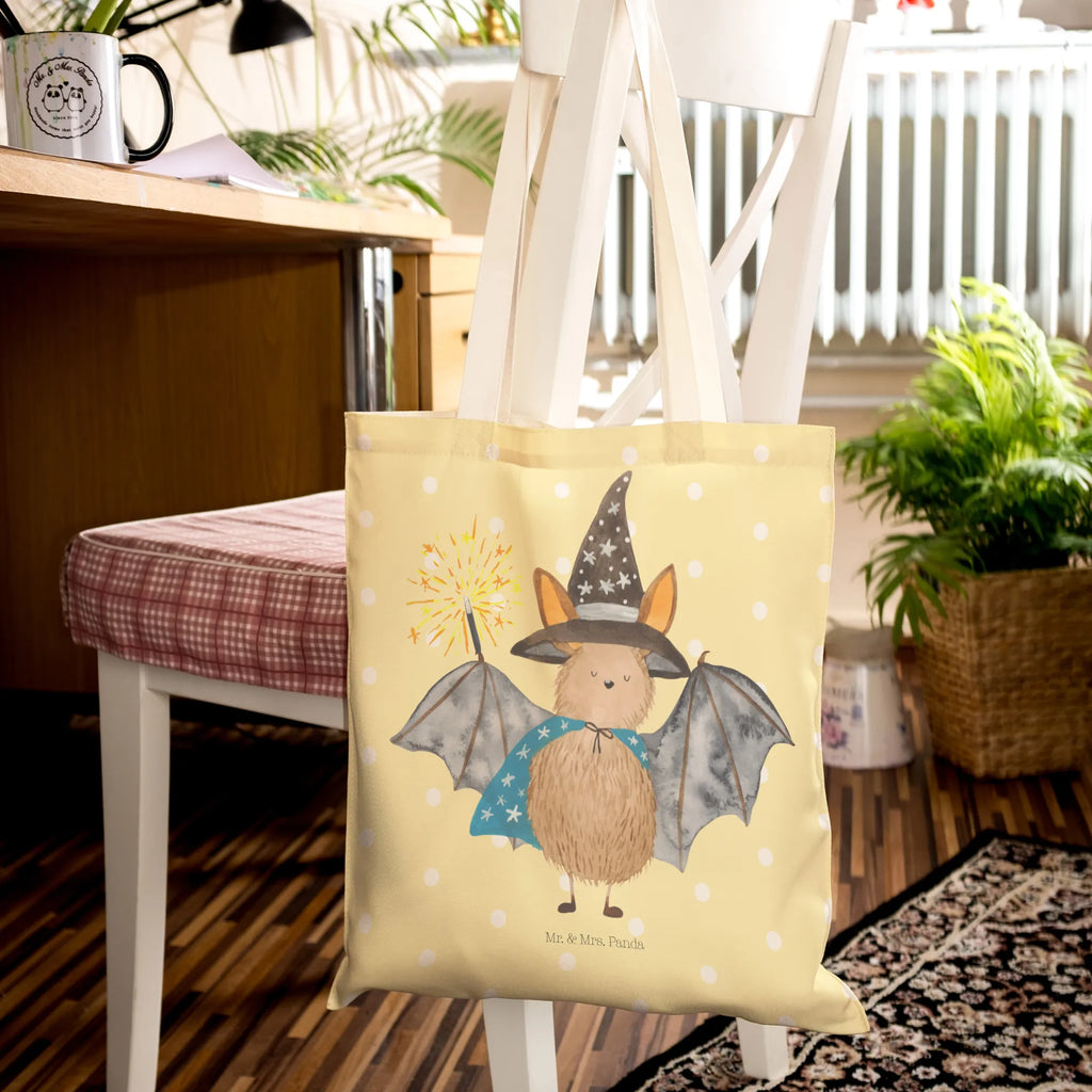 Shopping bag bat wizard bag, shoulder bag, cloth bag, pouch, Carrier bag, shopper, cotton bag, small animals, cute, funny, cute animal motives, hand drawn, small world, funny sayings, good mood, happy, gifts, gift ideas, special gifts, animal lover, card, bats, get in, magicians, sorcerers, Bats, women