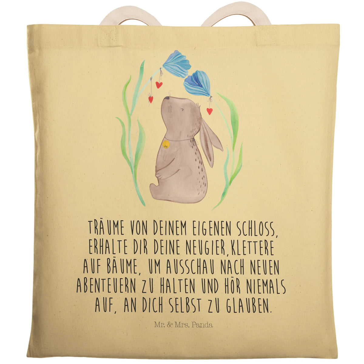 Shopping bag Hare flower Easter bunny, child's birthday, pregnancy, first child, child, hope, Bunny, birth, baptism, christening gift, birthday, rabbit