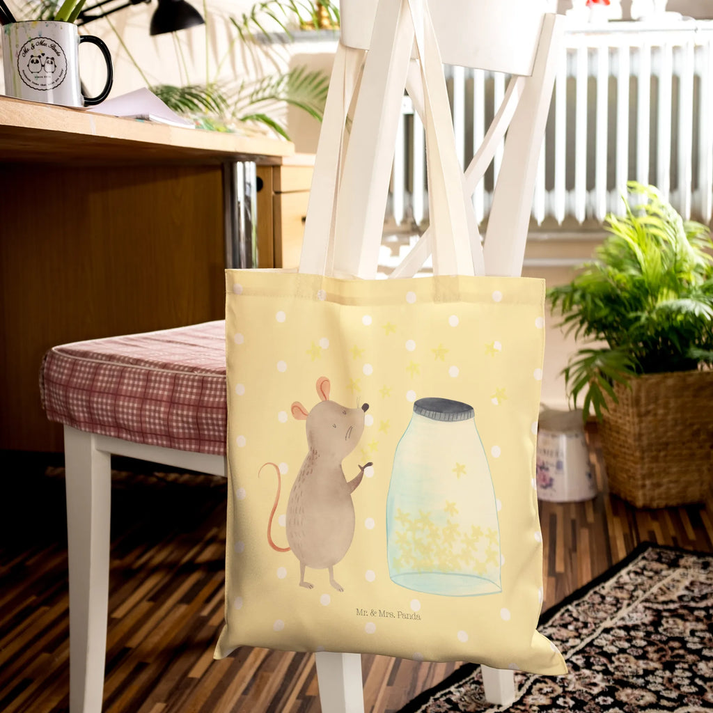 Shopping bag Mouse Stars pouch, shoulder bag, bag, cloth bag, Carrier bag, cotton bag, shopper, small animals, cute, funny, cute animal motives, hand drawn, small world, funny sayings, good mood, happy, gifts, gift ideas, special gifts, animal lover, card, baptism, birthday, child birthday, wish, birth, pregnancy, baptism gift, Mouse, child, dreams, stars, first child, hope