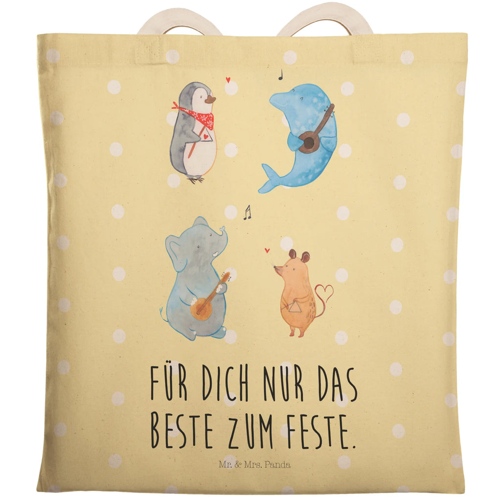 Einkaufstasche Big Band Alltagstasche, stoffshopper, markttasche, Freizeittasche, Einkaufsbeutel, Stofftasche, Tüte, shopping bag, taschen shopper, cityshopper, Tragetaschen, Stofftaschen, Stoffeinkaufstaschen, Beutel Tasche, Umhängetasche, Beutel, Stoffbeutel, Einkaufstasche, Schultertasche, Einkaufstaschen, Stofftragetasche, Strandtasche, Shopper, Lustige Sprüche, Tiere, Tiermotive, Gute Laune, Pinguin, Hund, Elefant, Musik, Triangel, Band, Delfin, Gitarre, Maus, Musikanten
